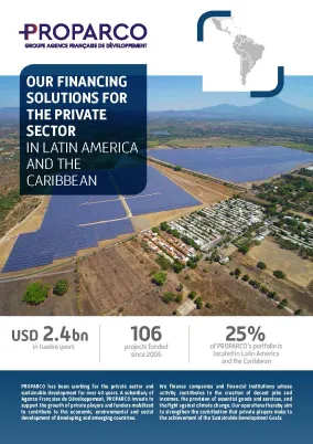 Our financing solutions for the private sector in Latin America  and the Caribbean