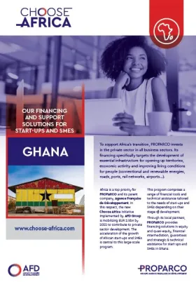 Leaflet Choose Africa's partners