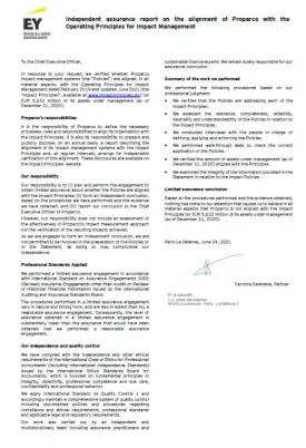 Independent verifier’s limited assurance report