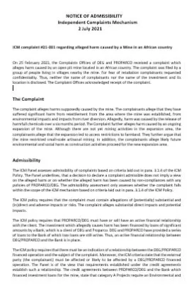 Independent Complaints Mechanism