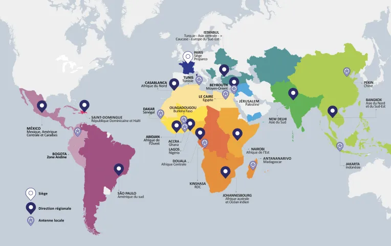 carte réseau Proparco 2020