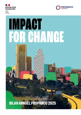 Bilan annuel Proparco 2025, couverture 